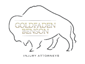 Goldfaden Benson injury attorneys logo