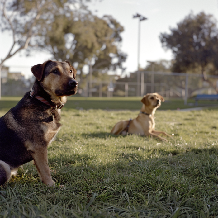 Dogs looking off into the distance, as if to symbolize the future of dog bite law.