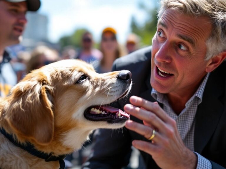 Portland candidate surprised by a playful dog bite.