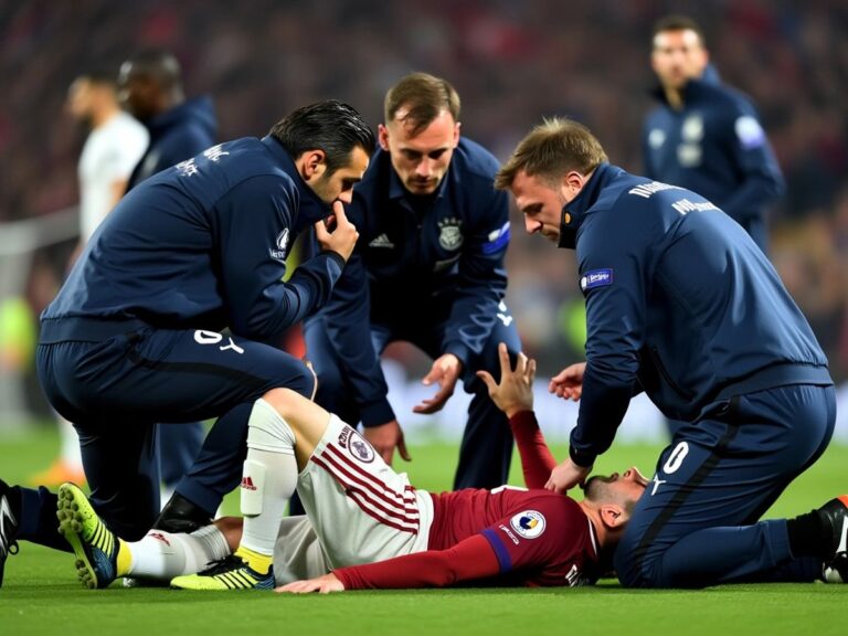 Robin Le Normand injured on the field during the match.