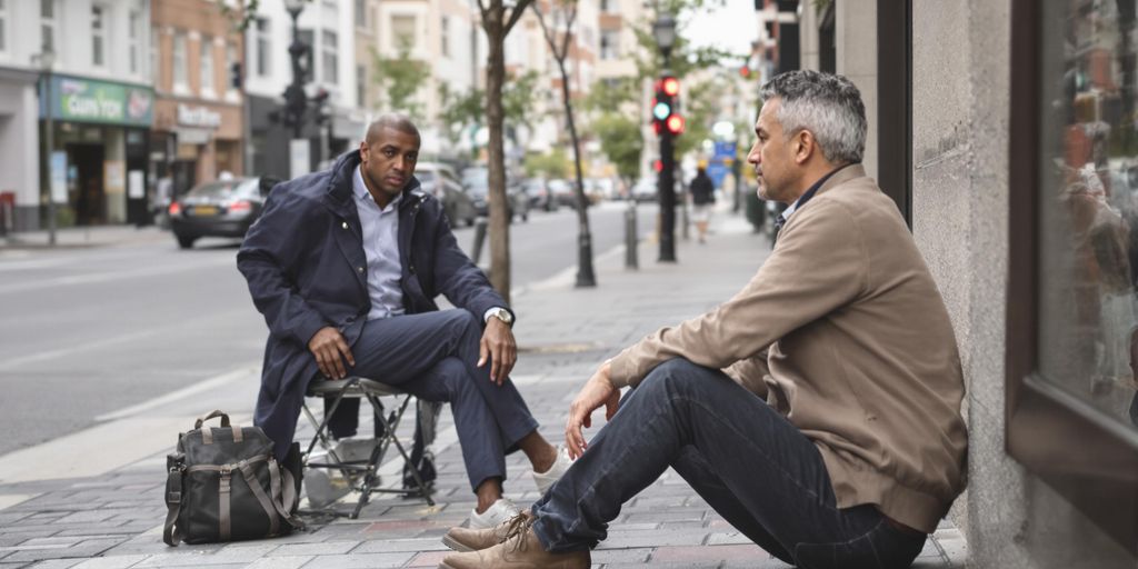 Person receiving legal advice after a slip and fall accident.